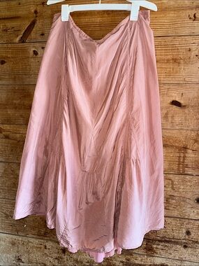 J. Jill Silk Dusty Pink Flowy Skirt